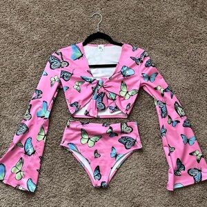 iHeartRaves Two Piece Butterfly Set